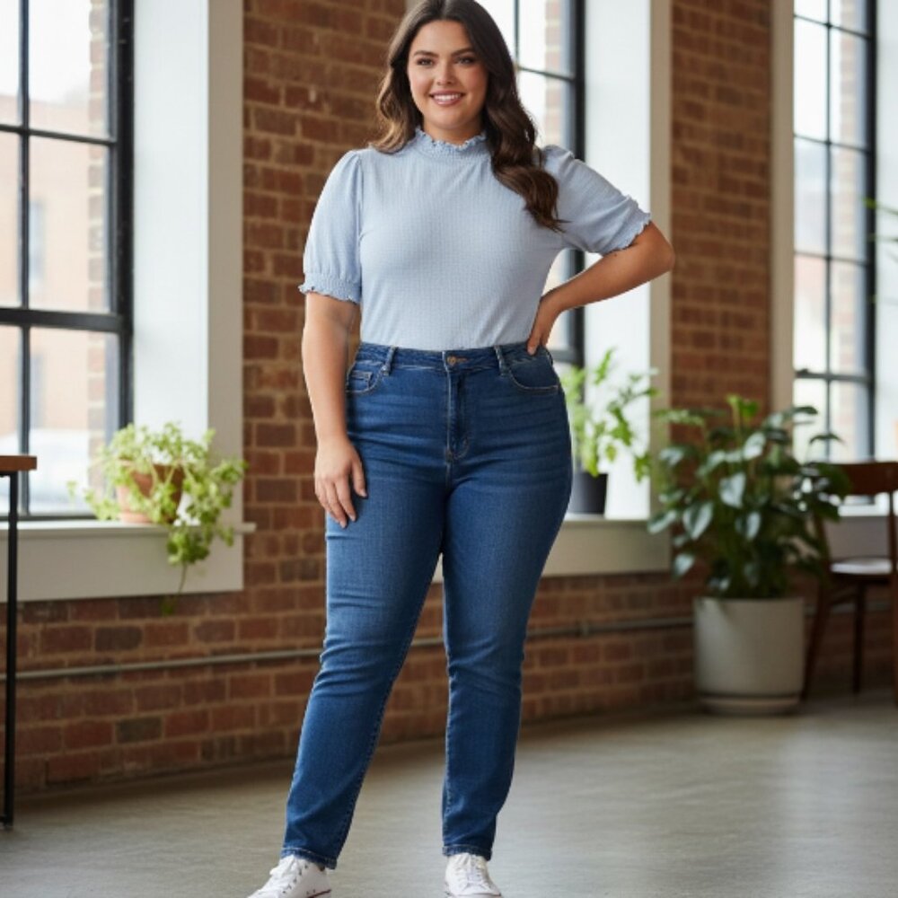 Polly & Esther Blouse Bodysuit for Women's Short Slevees